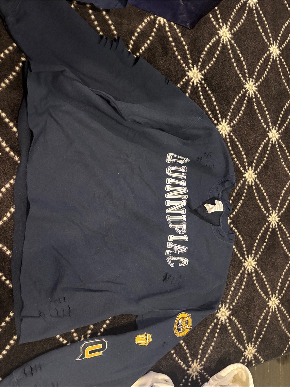 Quinnipiac Navy Blue Crewneck Sweatshirt